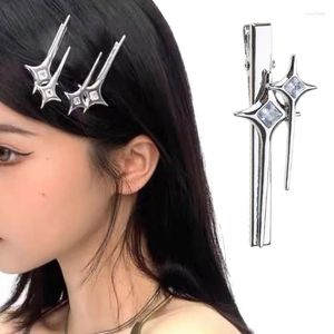 Headpieces Wedding Cool Hair Pins Cute Star Hairpin Silver Clip Metal Bronettes