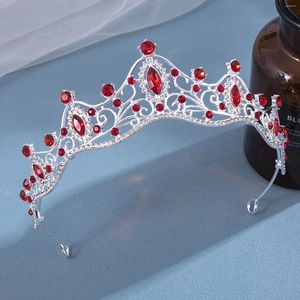 Coiffures de mariage pleine couronne creuse de diamant scintillant grand rond léger pour le bal de mascarade Banquet Cosplay