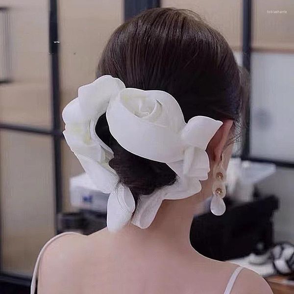 Coiffes Blanc Satin Mariée Cheveux Cerceau Femmes Décoration Pour Bridemaid Coiffe Accessoires De Mariage