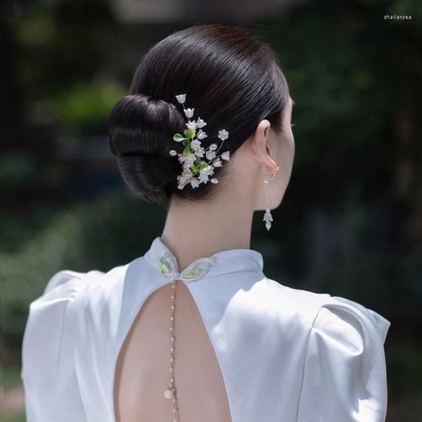 Coiffes Whitney Mariage 1275 Main Perle Shell Lily Of The Valley Accessoires De Cheveux De Mariée Pour Femmes Diadèmes Y Tocados Novias