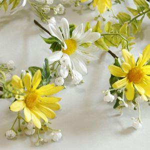 Headpieces Yellow Daisy Artificical Flowers Hoofdkleding Bruidsmeisje Pography Bruid Hoofdtooi Haaraccessoires voor vrouwen