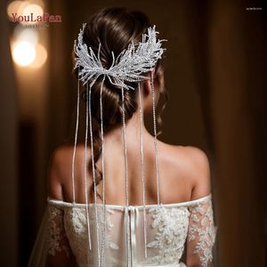 Headpieces Youlapan Bridal Sparkly Headband Handmade boorketen Hoofdtooi Wedding Haaraccessoires Vrouw Banquet Bride Head Hoop HP639