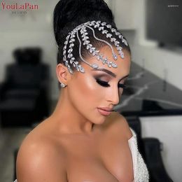 Coiffes youlapan mariée en strassage en strass avec peigne accessoires de cheveux de mariage miss concours international tiara coiffeur de bride hp525