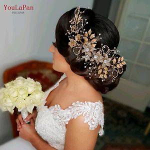 Coiffures youlapan hp282 fleuri girl accessoires de cheveux de mariage concours de couronne et de diadème de bijou