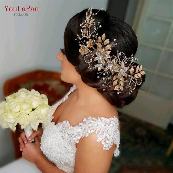 Coiffures YouLaPan HP282 Flower Girl Accessoires de cheveux de mariage Pageant Couronne et diadème bijou bandeau diamant casque pour Wom267Y