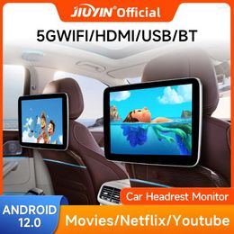 Monitor para reposacabezas, pantalla IPS Android 12, pantalla táctil para tableta, reproductor para asiento trasero de coche, vídeo, música, Bluetooth, AirPlay, HDMI