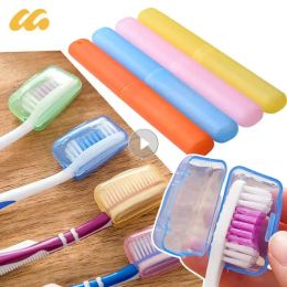 Hoofden 1/5 stks tandenborstel deksel reizen wandel camping tandenborstel beschermen houder kast doos buis dekking draagbare tandenborstels gezondheidsbeveiliging