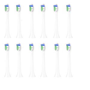 Têtes 12pcs Diamond Brosse à dents têtes pour Sonicare s'adapte à 2 séries Poresultes Flexcare sain blanc platine Easyclean gum Health
