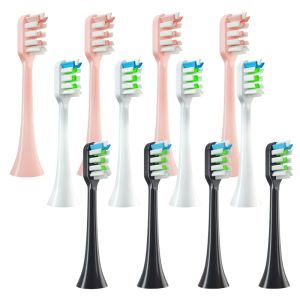 Têtes 12pcs têtes de remplacement pour SOOCas x3 / x3u / x5 brosse à dents Nettoyer la brosse à dents têtes de brosse à dents électrique