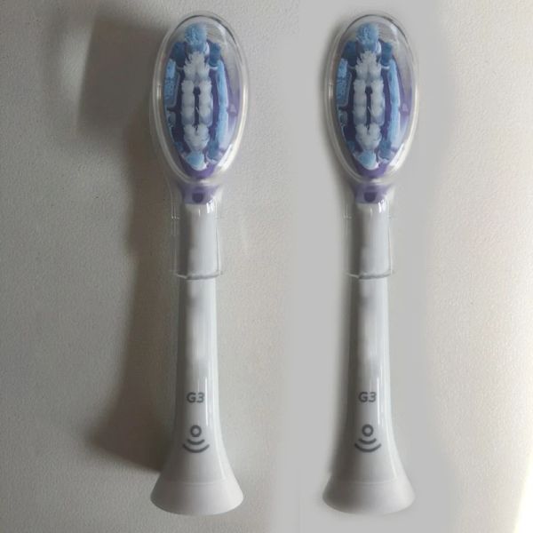 Cabezales 2 piezas de reemplazo de cepillo de dientes eléctrico HX9924 HX9954 HX9984 Para Philips Sonicare G3 Piezas de limpieza de atención de goma premium