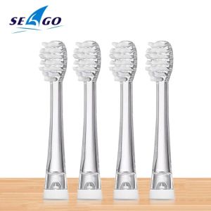 Têtes 4 pièces SG977 / EK6 / EK7 / 513 Brosse à dents électrique Tête de brosse remplaçable pour éliminer la tête de brosse à dents pour enfants de la plaque