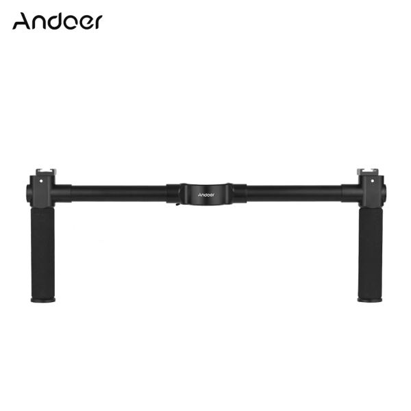 Têtes Andoer Double Poignée Poignée Support De Poche Guidon En Alliage D'aluminium Pour Zhiyun Crane 2 Stabilisateur De Cardan