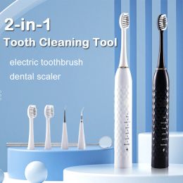 Kopt elektrische tandenborstel sonische vibrator scalers voor tanden bleken tanden wijnsteen vlek tandcalculus remover tanden reiniging gereedschap