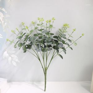 Hoofden eucalyptus boeket kunstmatige boom takken bruiloft woondecoratie diy bloemstuk faux plant1