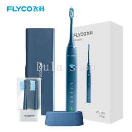Cabezas Flyco Ft7105 6mot cepillo de dientes eléctrico Adulto Automático Soft Bistle Wireless Carga de pareja de cumpleaños Dientes blanqueadores