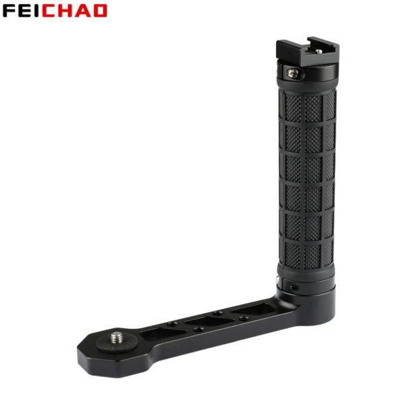 Têtes accessoires de cardan l du support du support poignée latérale poignée poignée froide chaussure 1/4 '' vis pour dji rinin s zhiyun grue 2 stabilisateur de laboratoire webill