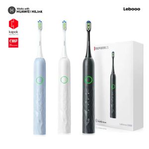 Heads Huawei Hilink Lebooo Electric Sonic Toothbush 2S Oplaadbare Sonic Vibration Fourspeed Tooth Borstel Travel 3 Modus voor huishouden