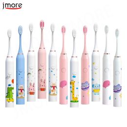 Heads Kid's Electric Sonic Brosse de dents drôle de dessin animé motif de dessin animé Rechargeable Prévention de la carie blanchissante EB52 Brosse à dents électrique EB52