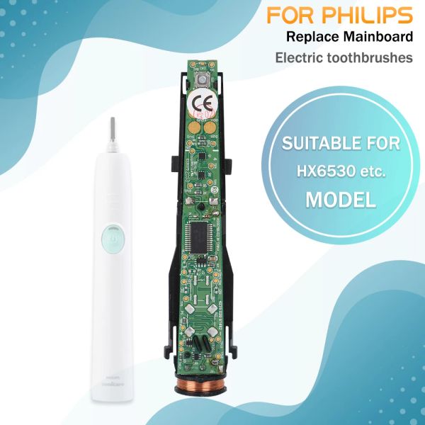 Têtes Boîtier continu pour Philips HX6530 HX6511 SONICARE ELECTRIC BRUST DOSTER BRUST CONTROL BARTER Mother Board Remplacement de la carte mère