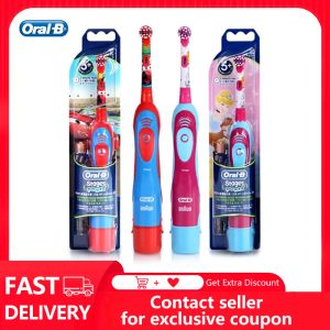 Têtes oralb kilomètres électriques à la brosse à dents de batterie de rotation alimentée Brosse dentaire dentaire oral propre avec 2 minutes de minuterie pour les enfants âgés 3+