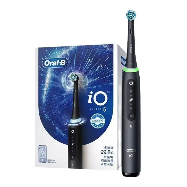 Têtes oralb io 5 brosse à dents électrique rechargeable 3D Whitening Whitening Smart 5 modes ultime de remplacement de la tête de la tête de la tête de la tête de la tête