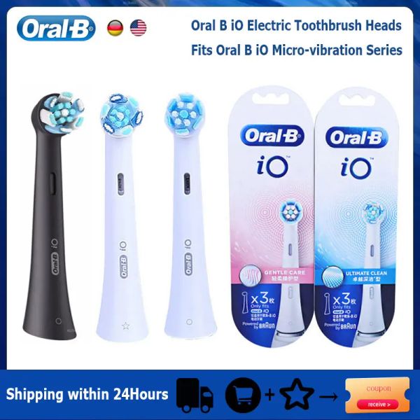 Têtes oralb io brosse à dents électrique têtes rechargez douceur nette ultime de remplacement de remplacement brosse têtes pour oral b io7 io8 io9