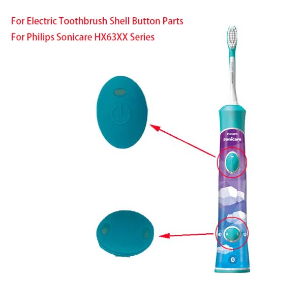 Cabezales Botón de encendido de Philips Philips Sonicare Botón y función para HX6320 HX6330 HX6340 Niños Piezas de reparación de cepillo de dientes eléctrico