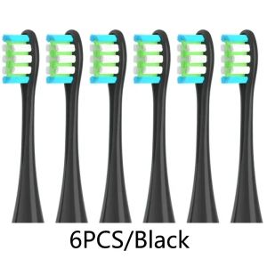 Heads Remplacement Brush Heads for Oclean X Pro / Z1 / F1 / One / Air 2 / SE 4pcs Soft Dupont Electric Brosse à dents Scellé emballé