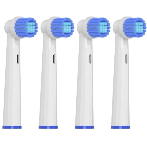 Heads Remplacement sensible têtes de brosse pour oral B D12 D16 D100 EB50 Double action Floss Brosse à dents électrique Nettoyer les têtes de vide doux