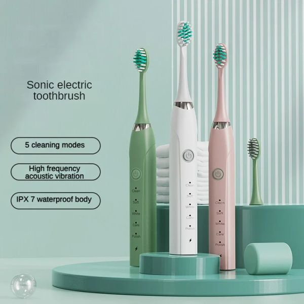 Têtes brosse à dents électrique Sonic IPX7 BRISTES DUPONTES IPPRÉPRÉE DUPONT