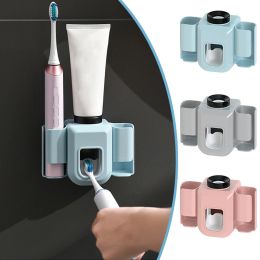 Têtes murales de dentifrice automatique Dispensateur Brosse de brosse à dents Punch Punch Punch Multifonction GRATUIT