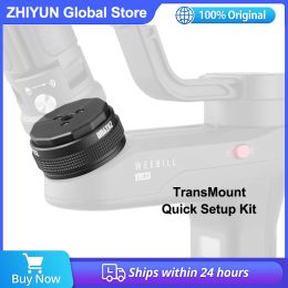 Heads Zhiyun Ex1d03 Transmount Kit de configuración de liberación rápida para Crane M3/weebill S/crane 2s con tornillo de 1/4 de pulgada Accesorios de cardán de mano