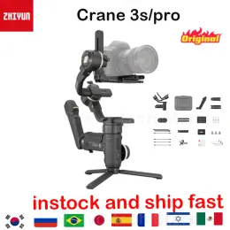 Heads Zhiyun Official Crane 3S/SE 3axis Camera Gimbal Handheld Stabilisator Ondersteuning 6,5 kg DSLR Camcorder Videocamera's voor Nikon Canon