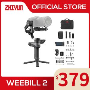 Heads Zhiyun Official Weebill 2 Stabilisateur de cardan pour les caméras DSLR Stabilisateur pour canon / Sony / Panasonic