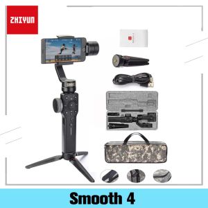 Heads Zhiyun Smooth 4 3 Axis Mobiele Handheld Gimbal Stabilizer Voor Iphone 8 X Samsung S8 + Plus Galaxy S9 smartphone Mobiele Telefoon