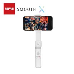 Cabezas Zhiyun Smooth X Handheld Phone Gimbals Selfie Stick Stabilizer Palo Smartphones para iPhone Xiaomi Huawei Redmi Samsung