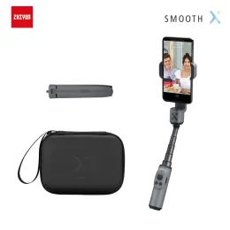 Têtes Zhiyun Smooth X Téléphone Gimbal Handheld Stabiliting Selfie Stick Palo Smartphones pour iPhone Samsung Huawei Xiaomi Redmi