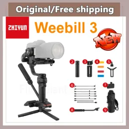 Heads ZHIYUN Weebill 3 Handheld 3Axis Gimbal-stabilisator met ingebouwde microfoon en invullicht voor Canon/Sony/Panasonic/Nikon VS DJI