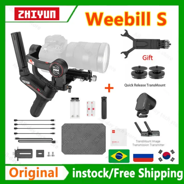 Têtes Zhiyun Weebill S Weebil 3 Stabilisateur de cardan 3 axes Appareils photo reflex numériques sans miroir pour Sony A7 III A6000 Nikon Panasonic GH5 Fuji Canon