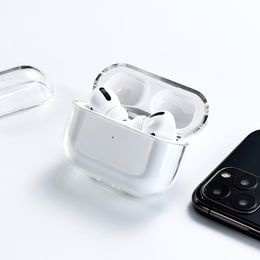 Casque Accessoires Cas Pour AirPods Pro Air Gen 3 AP3 AP2 Cas Transparent Soft TPU Sans Fil Bluetooth Casque Protéger Couverture Boîte De Charge