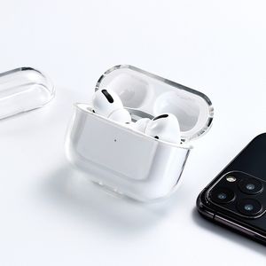 Headset Accessoires Gevallen voor Airpods Pro Air Gen 3 AP3 AP2 Case Transparent Soft TPU Draadloze Bluetooth-headset Bescherm Cover Laadbak
