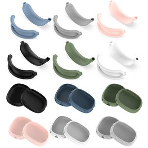 Accessoires de casque pour Airpods Max, étui en Silicone souple, coussinets d'oreille, housse de protection, manchons, bandeau, peau