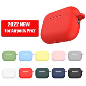 Accesorios de auriculares Silicona Anti-Fall Case para Apple Aurphone AirPods Pro2 2022 AirPods Pro 1 2 3 Cajones de carga de vaina de aire