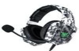 Headset casque Bekabelde PC Gamer Stereo Gaming-hoofdtelefoon met microfoon LED-verlichting Oortelefoon voor XBox One S Laptop Tablet-schakelaar Pro6324203