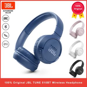 Headsets 100 JBL Tune 510BT Wireless Bluetooth -hoofdtelefoon Muziek Sporthoofdenset jongens en meisjes mobiele computer Universal J230214