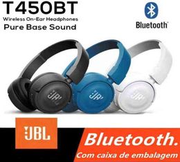 Casques 450BT Bluetooth casque sans fil basse profonde son réduction du bruit musique sport jeu casque pliable avec micro T2209164942444