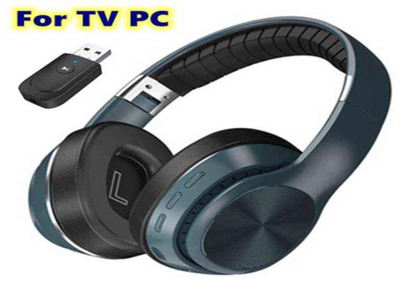 HeadSets 8d stéréo PC TV Gamer sans fil Écouteur de joueur avec tablette MIC Tablette Bluetooth Transmetteur 500mAh Gaming Headset Music Helmet9159475