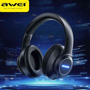 Casques Awei A200BL Gaming Bluetooth 5.0 Casque Super Deal Colorful Breathing Lights Casque sans fil HiFi Sound Headphone avec micro T220916