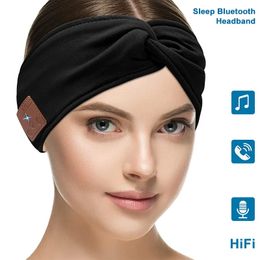 Cuffie Bluetooth Cuffie per dormire senza fili Musica Sport Auricolari con fascia MIC HD Thin S ers Dormire per chi dorme sul fianco 231007