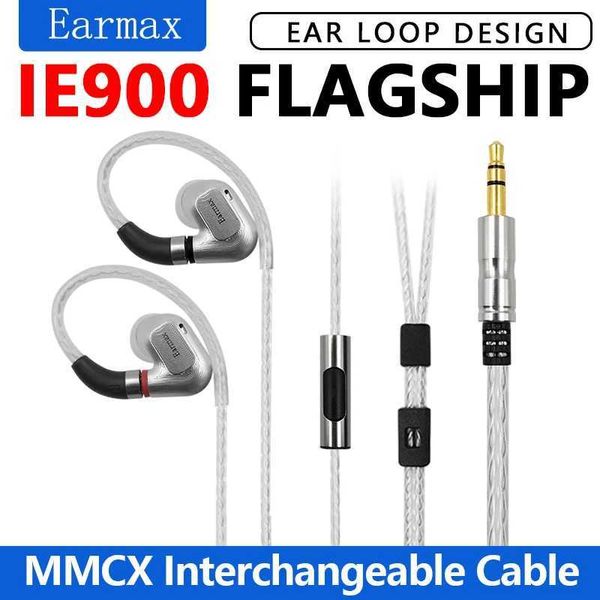 Earmax IE600 IE300 IE900 professionnel HIFI stéréo intra-auriculaire casque phare dynamique écouteurs câble Audio détachable J240123